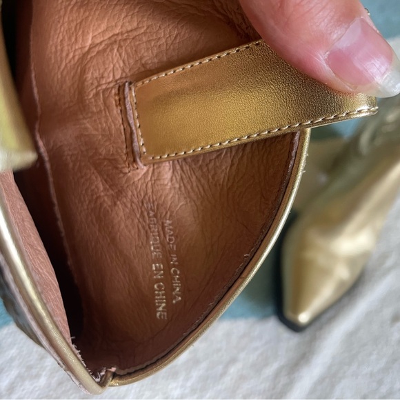 Jeffrey Campbell Gold Dagget Western boot! size 7.5 - Picture 5 of 6